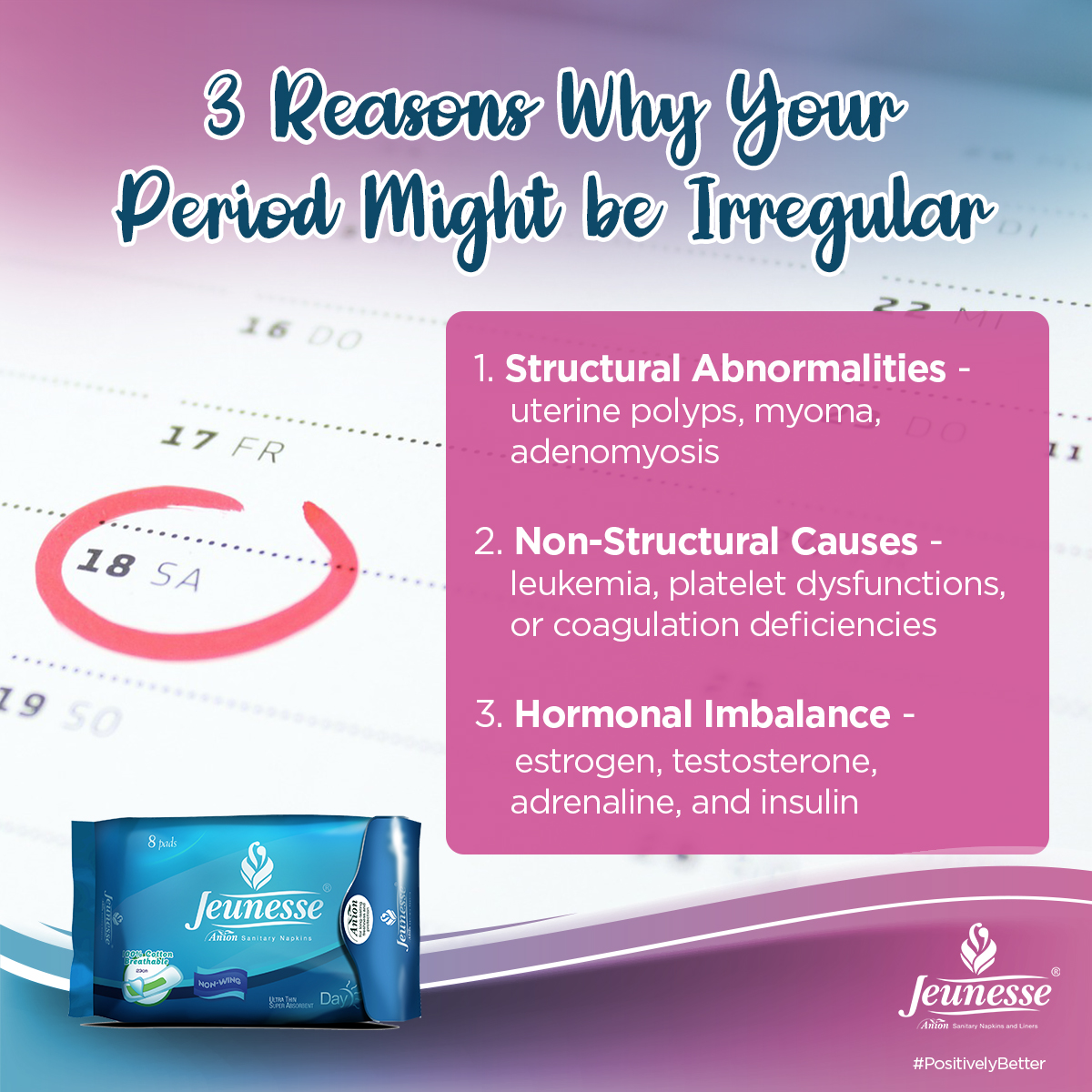 3 Reasons Why Your Period Might be Irregular
